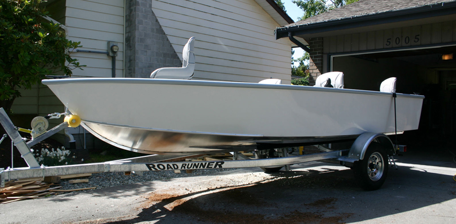 16 Foot 5m Aluminum Utility Skiff Kit Metal Boat Kits