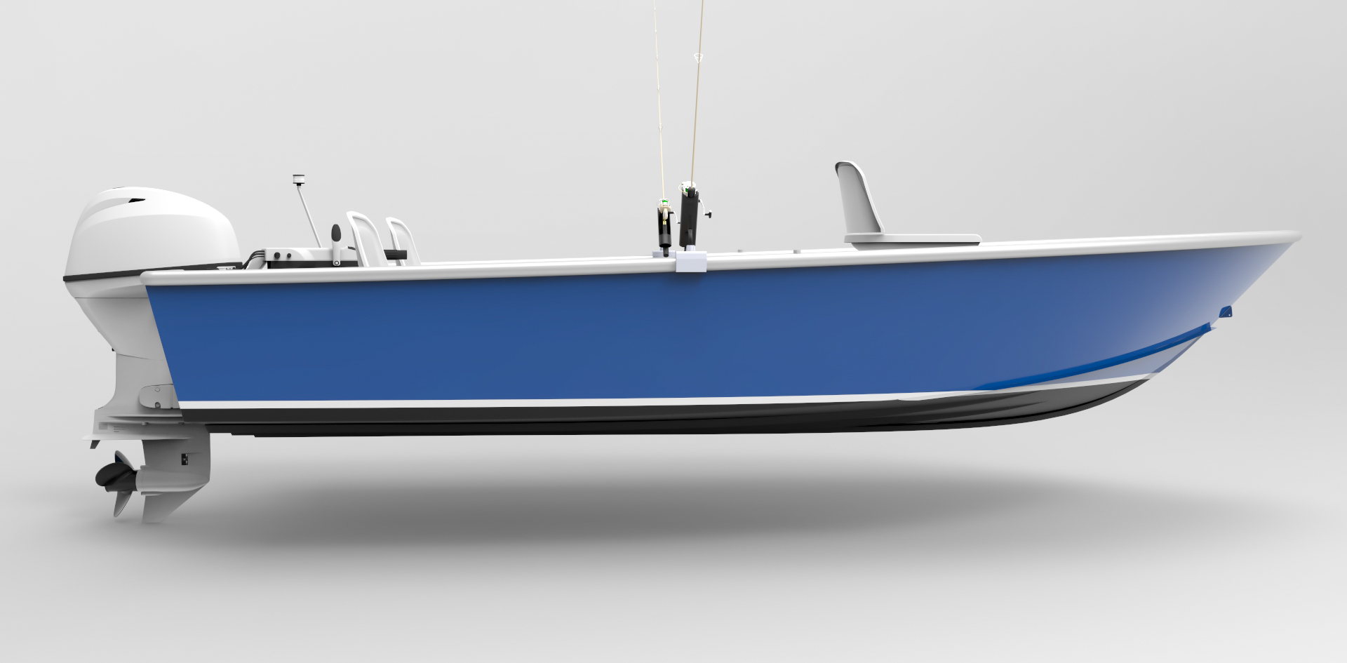 14 Foot (4.3m) Skiff - Sport Fish - Metal Boat Kits