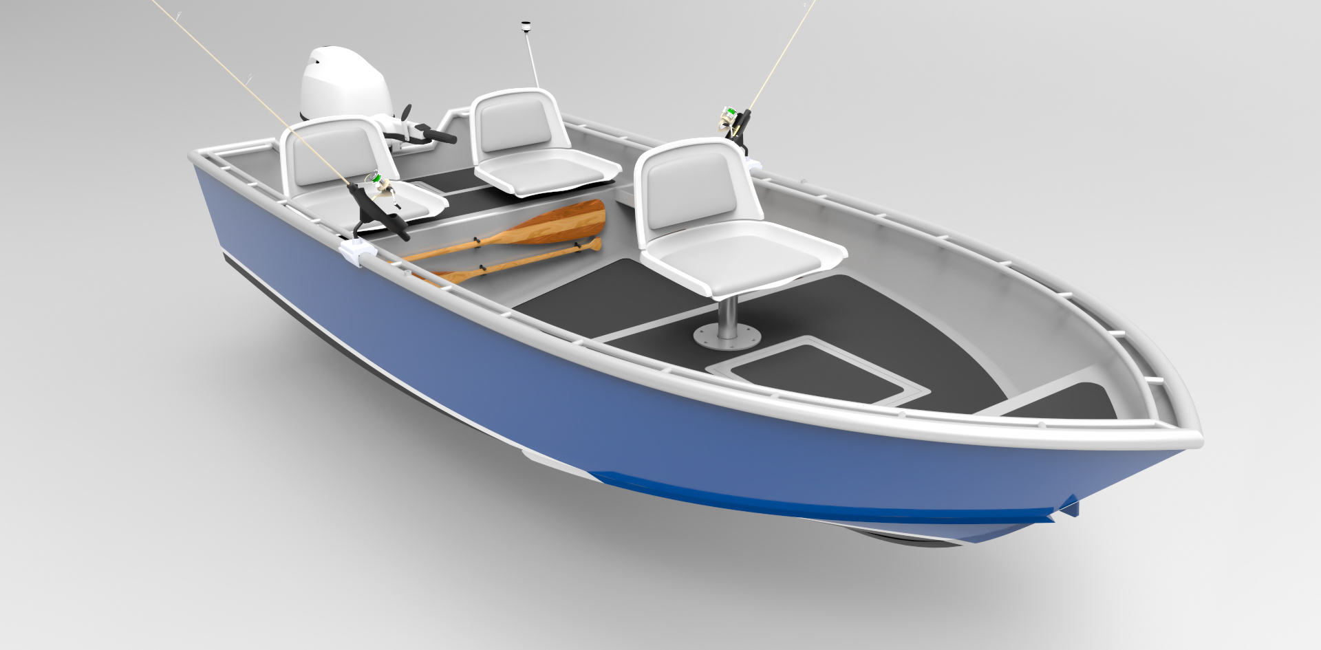 14 foot 4.3m skiff - sport fish - metal boat kits.