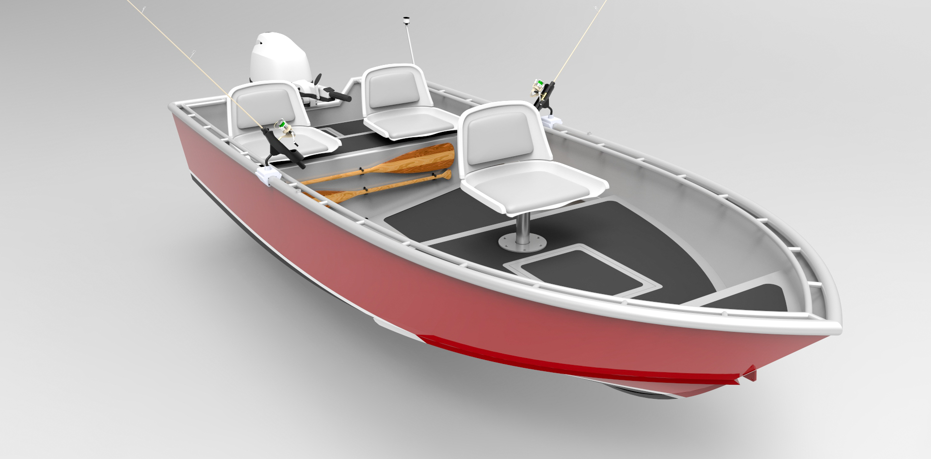 14 Foot (4.3m) Skiff - Sport Fish - Metal Boat Kits