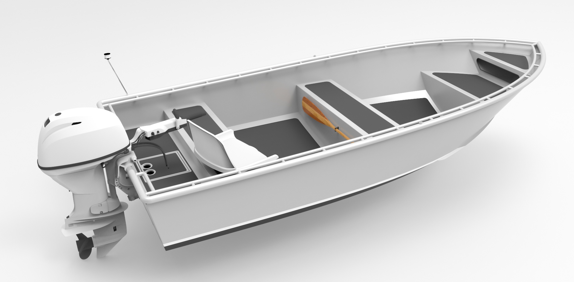 14 foot 4.3m skiff - utility - metal boat kits