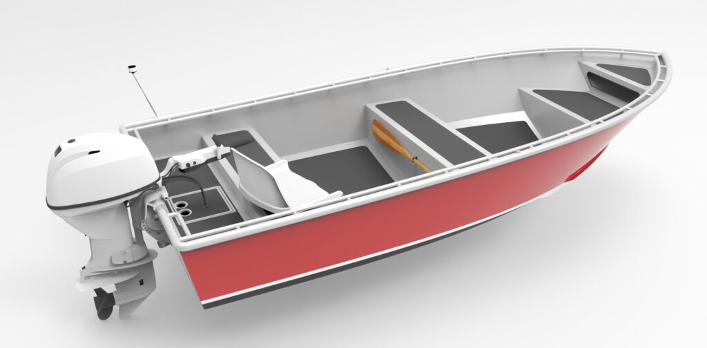 Utility Skiffs 14 Foot 4.3m Aluminum Utility Skiff Kit - MetalBoatKits