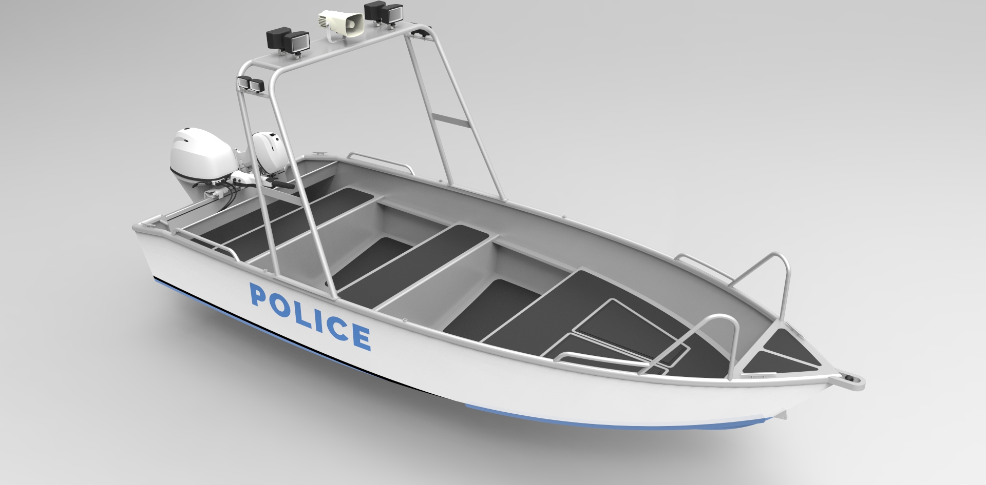 16 Foot (5m) Patrol Skiff - *NEW* - Metal Boat Kits